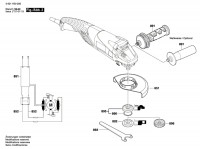 Bosch 3 601 H30 C00 Gws 15-125 Cih Angle Grinder 230 V / Eu Spare Parts
